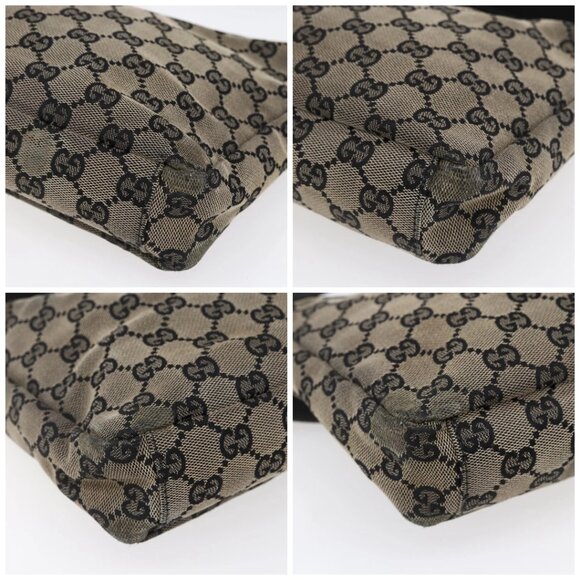 GUCCI GG Canvas Shoulder Bag Navy Gold 019 - Picture 16 of 16